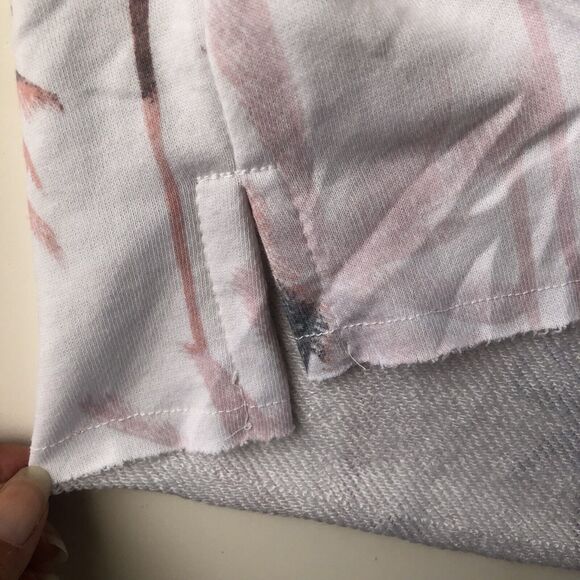 Secret Treasures Short Sleeve Cropped Sweatshirt T-Shirt Womens 2X Palm Trees - Picture 9 of 13